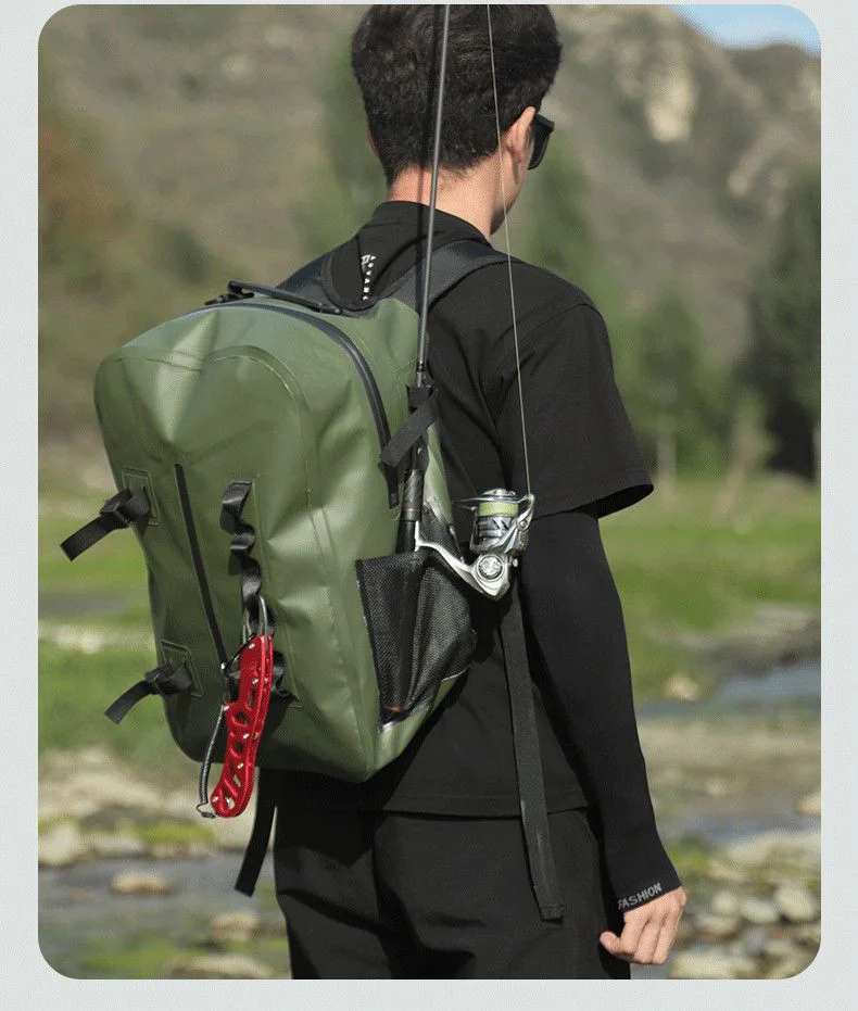 Angeln Rucksack Outdoor Angelgerät Lagerung Tasche Locken Rucksack Multifunktionale Sport Camping Bergsteigen Angeln Rucksack – Detail 12