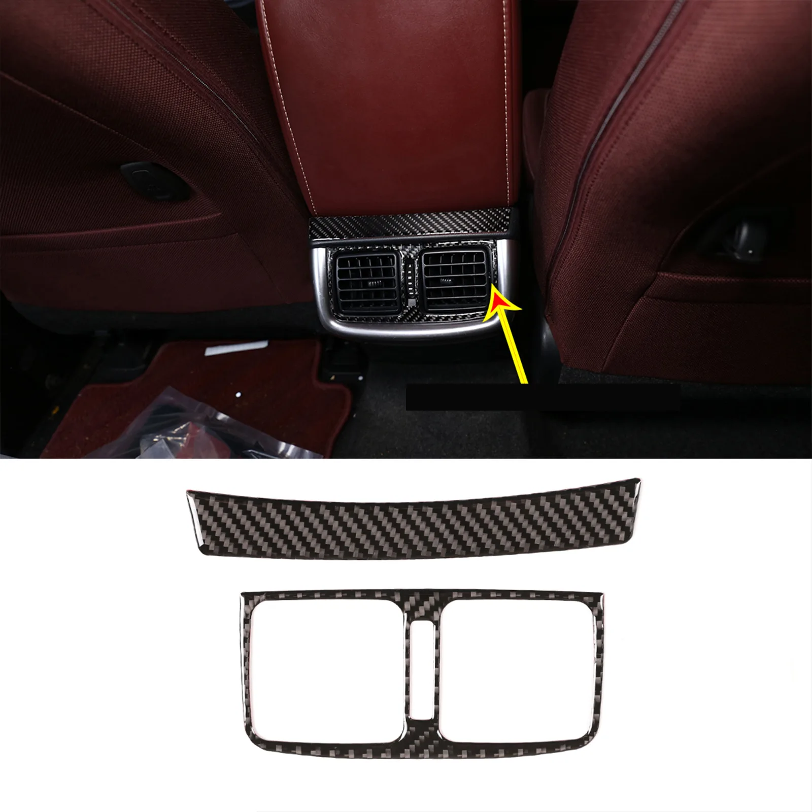 

rear discharge trend sticker real for 15-22 Toyota Hailax carbon fiber soft accessories