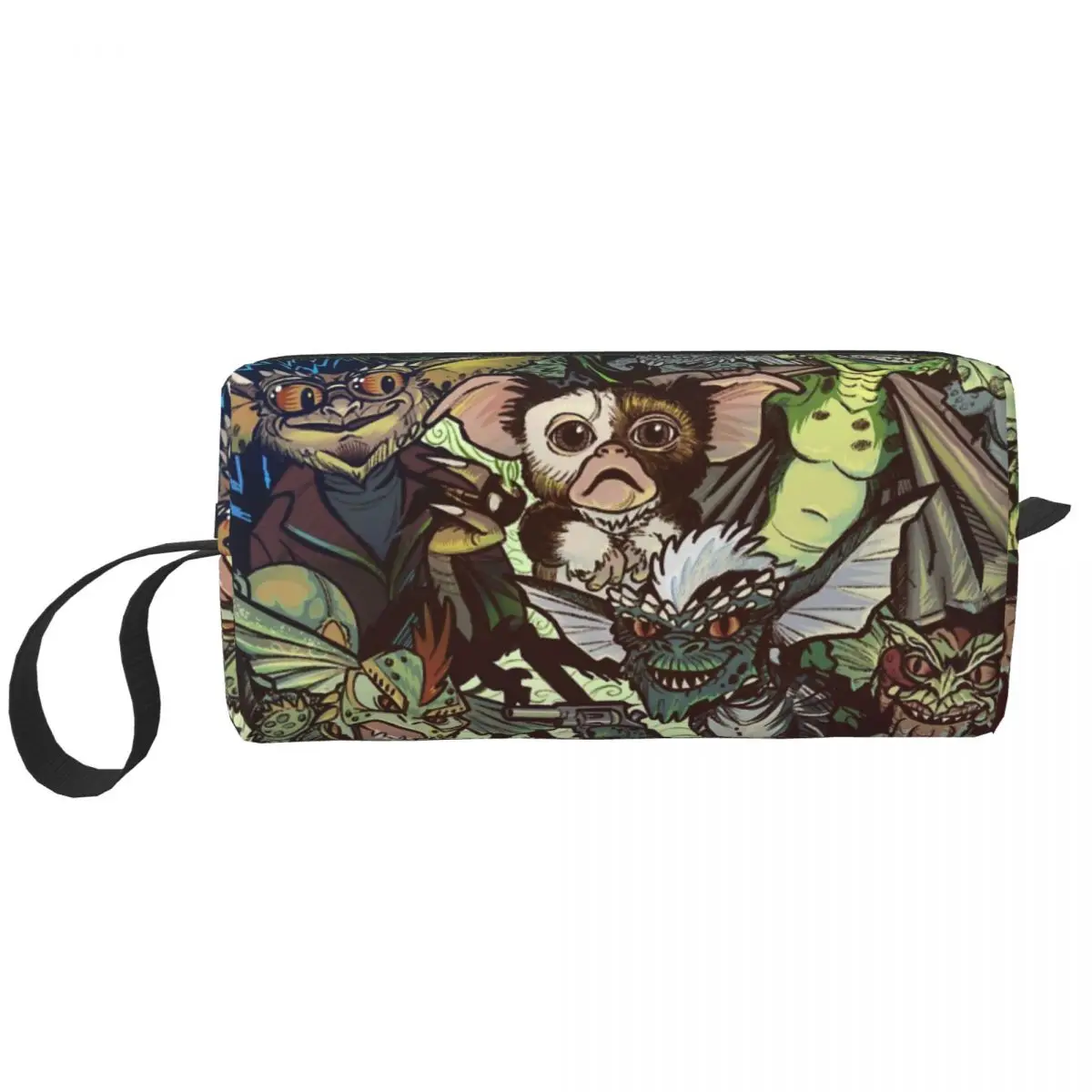 Gizmo Monster 80s Horror Movie Makeup Bag Pouch Cosmetic Bag for Men Women Gremlinn Toiletry Bags Accessories Organizer