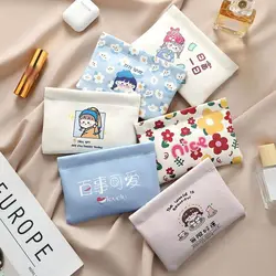 New Automatic Closing Mini Cosmetic Bag Cartoon Pattern Portable Makeup Pouch Soft Pu Leather Lipstick Bags