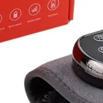 

Electric Foot Wrist Massager With Adjustable Hot Compress Vibration Massage Ankle Guard Bracket ,Which Can Relax