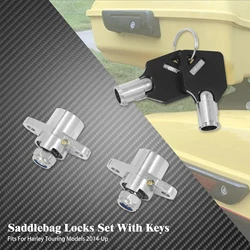 Motorcycle Hard Saddle Bag Lock Key Set Kits For Harley Touring Road Street Electra Glide FLHR FLHT Ultra Limited FLHTK 1993-23