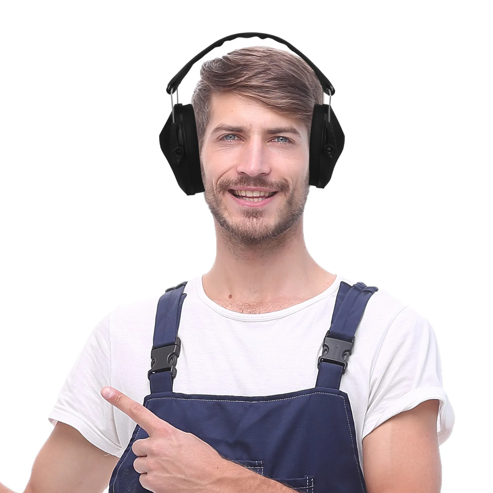

Professional Noise Cancelling Ear Muffs for Hearing Protection Industrial Workshop Studying Sleep Ear Protector for Noise