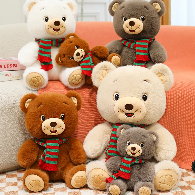 

Милый шарф, кукла-медведь, тканевая кукла, плюшевая игрушка, детская кукла, подарок для девочки, подушка для сна, милый пушистый орнамент