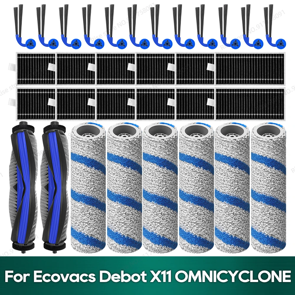 �y�Z�[�����zEcovacs Debot X11 OMNICYCLONE / X11 Pro Omni �A�N�Z�T���[ ���C���u���V �t�B���^�[ ���[���[ ���b�v �������i�ɑΉ�
