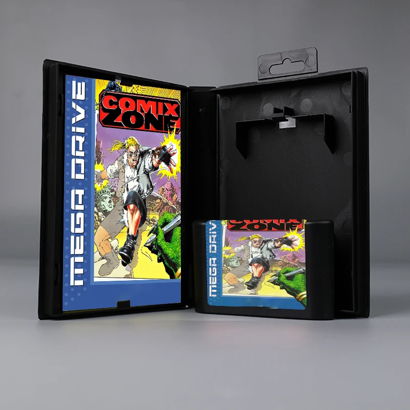 بطاقة ألعاب مع دليل لوحدة التحكم sega genesis ، مع صندوق ألعاب 16bit md ، الولايات المتحدة الأمريكية أو غطاء يورو