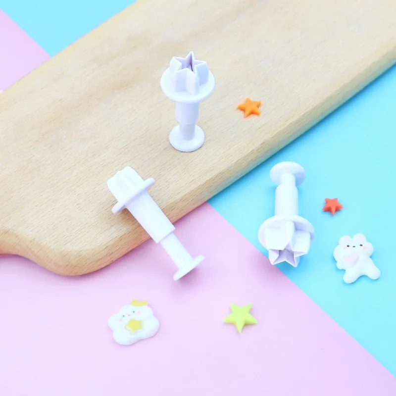 

Набор формочек для печенья со звездами из 3 предметов — сделать праздничное печенье в форме звезды, топперы для кексов, подходят для теста и помадки