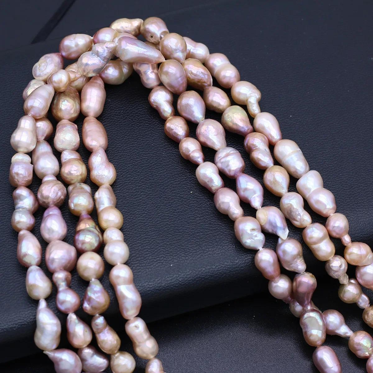 

15'' Purple Baroque Beads Irregural Natural Freshwater Pearl Loose Spacer Beads for Jewelry Making DIY Bracelets Necklace 7-8mm