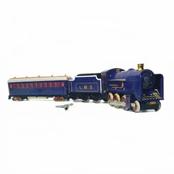 Colección de juguetes de cuerda Retro para adultos, lata de Metal en movimiento, modelo de tren de riel Vintage, mecánico, mecanismo de relojería, figuras de juguete, regalo para niños