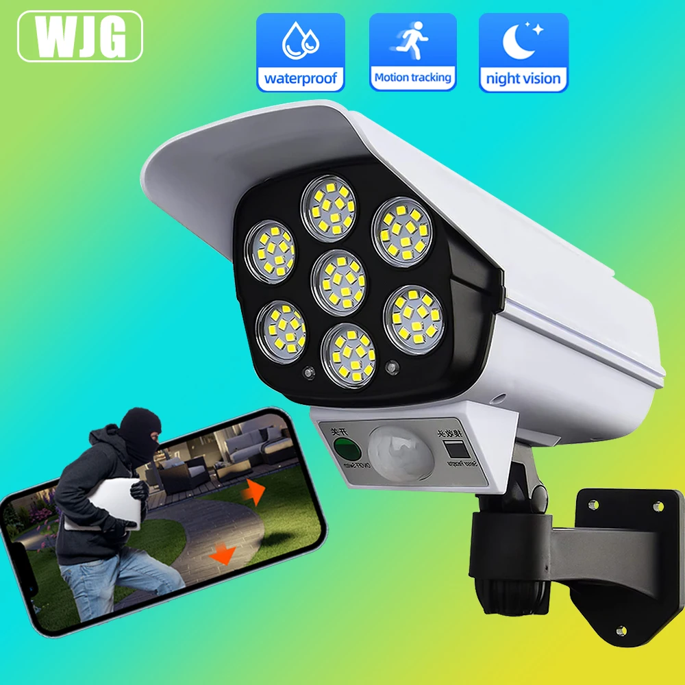 

Camera Solar Light Motion Sensor Dummy Camera High Simulation Spotlight Waterproof Wall Street Lamp Home Garden Street Light