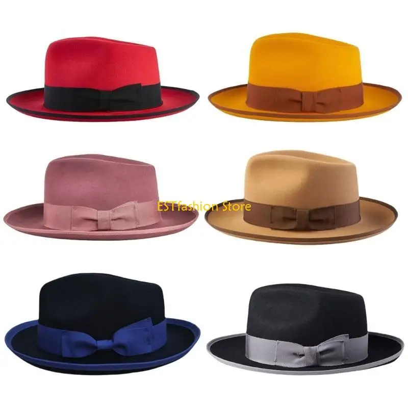 Y5GC Butterfly Decoration Hat  British Stylish Hat Lovely Fashion Costume Accessories for Stylish Women