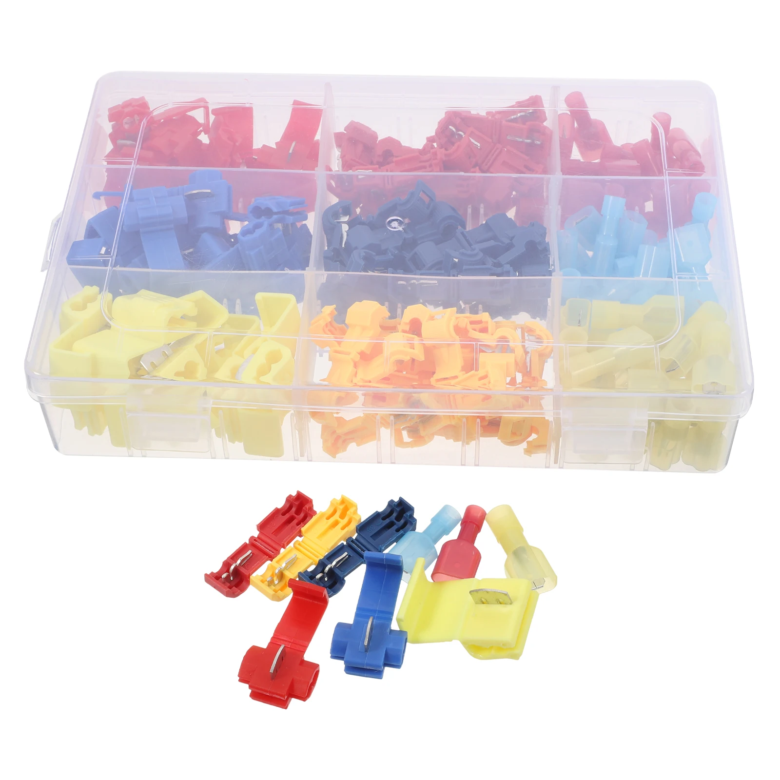 

160pcs Wire Splice Kit T Tap Connectors Nylon Automotive Boat Trailer Wiring Electrical Terminals Self Stripping