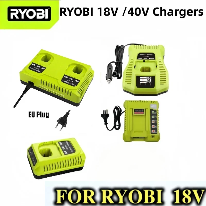 

Ryobi 18V-40V Charger, Compatible with Li-ion/NiCd/NiMH Batteries, Fast Charging, Multi-Safety Protection, Durable & Multi-Use