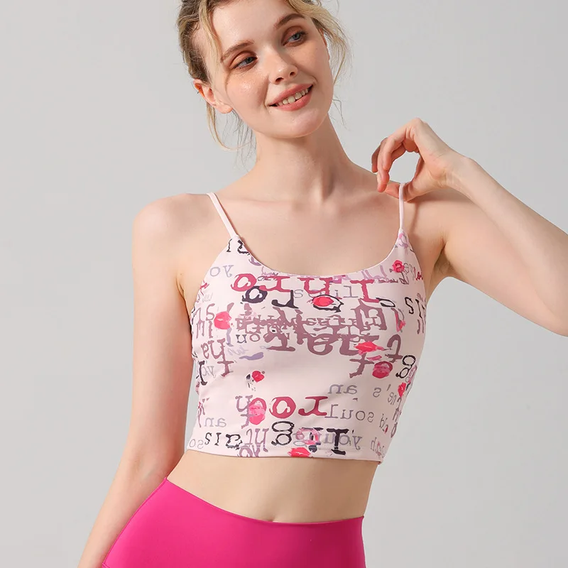 Retro Print Yoga Set Sleeveless Sport Crop Top Slim Fit Leggings Fitness Clothing Women Gym Set Clothes Workout Pilates Outfit