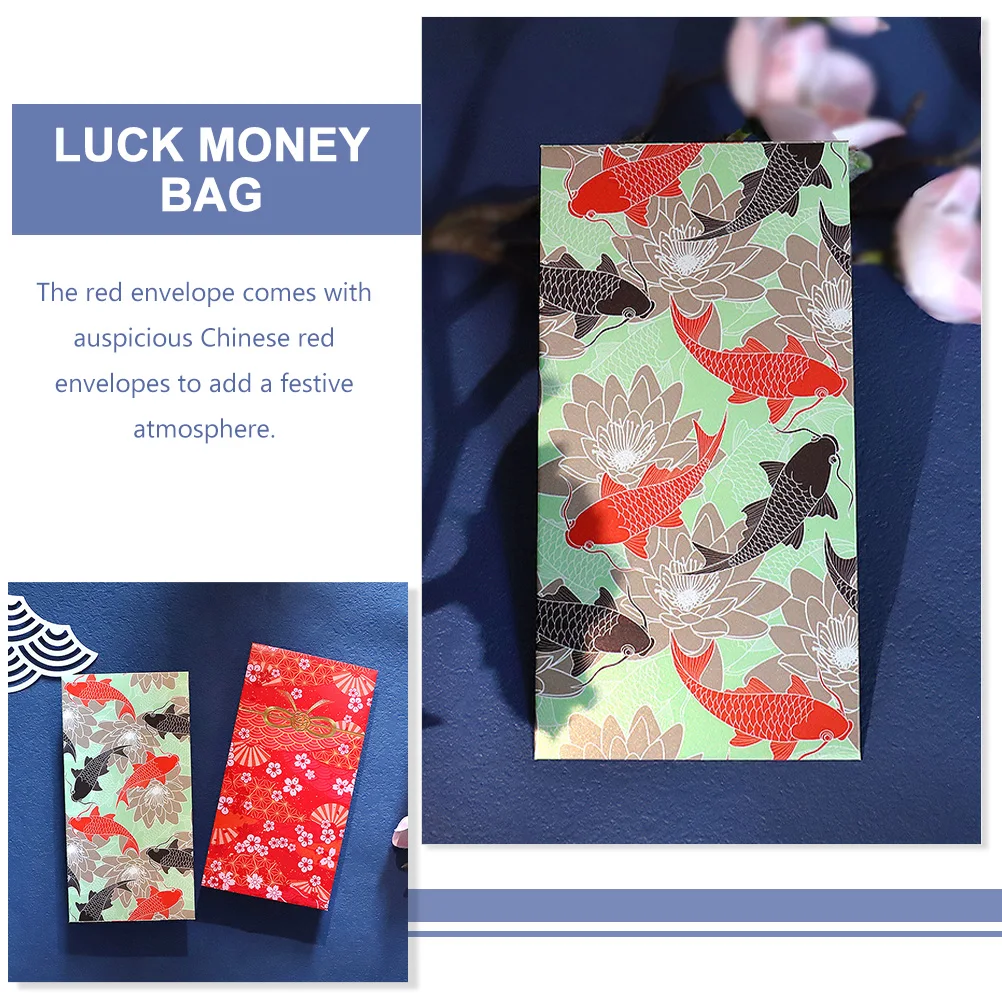 

24 Pcs Red Envelope Bag Money Envelopes Wallet Chinese Pocket Paper Traditional