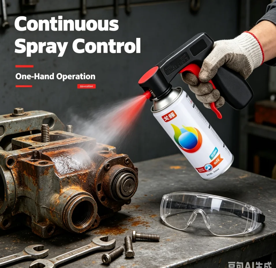 1 PC Portable Spray Paint Handle Universal Reusable Self Spraying Plastic Hand Spray Gun Adapters Cars Maintenance Care Tools