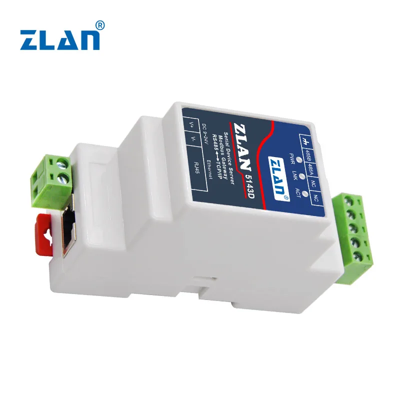 Hot sale RS485 to Ethernet Modbus TCP Din backside serial device server