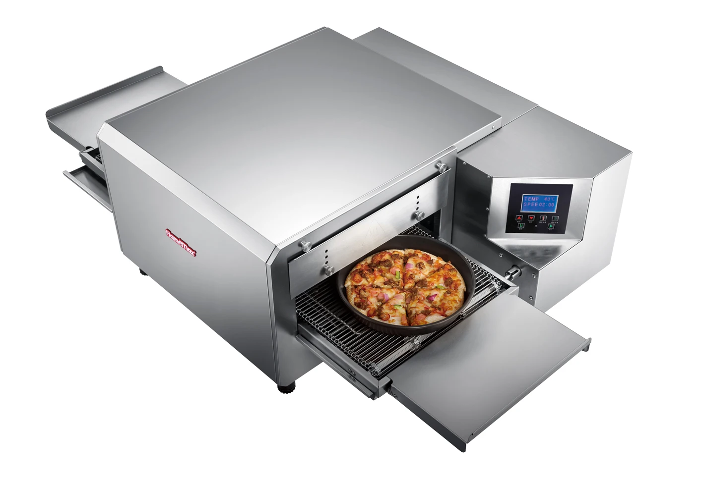 Commercial Kitchen Oven Electric Powered Digital Pizza Hut Automatic Pizza Making Machine Continuous Tunnel Pizza Oven