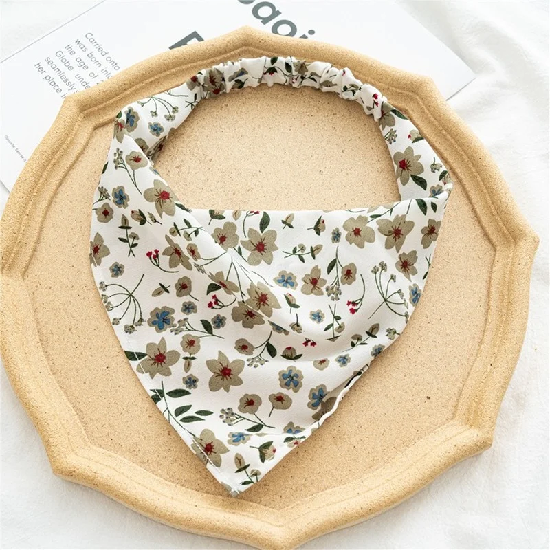 Summer Print Flower Beach Bandana Hair Scarf for Women Fashion Elastic Breathable Head Scarf Headwear Hair Accessories