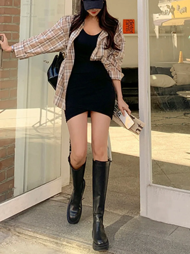 Korean 2024 Spring/summer Version New High Waist Slim Irregular Short Skirt Women Solid Casual Versatile Wrap Hip Skirt 86QQ