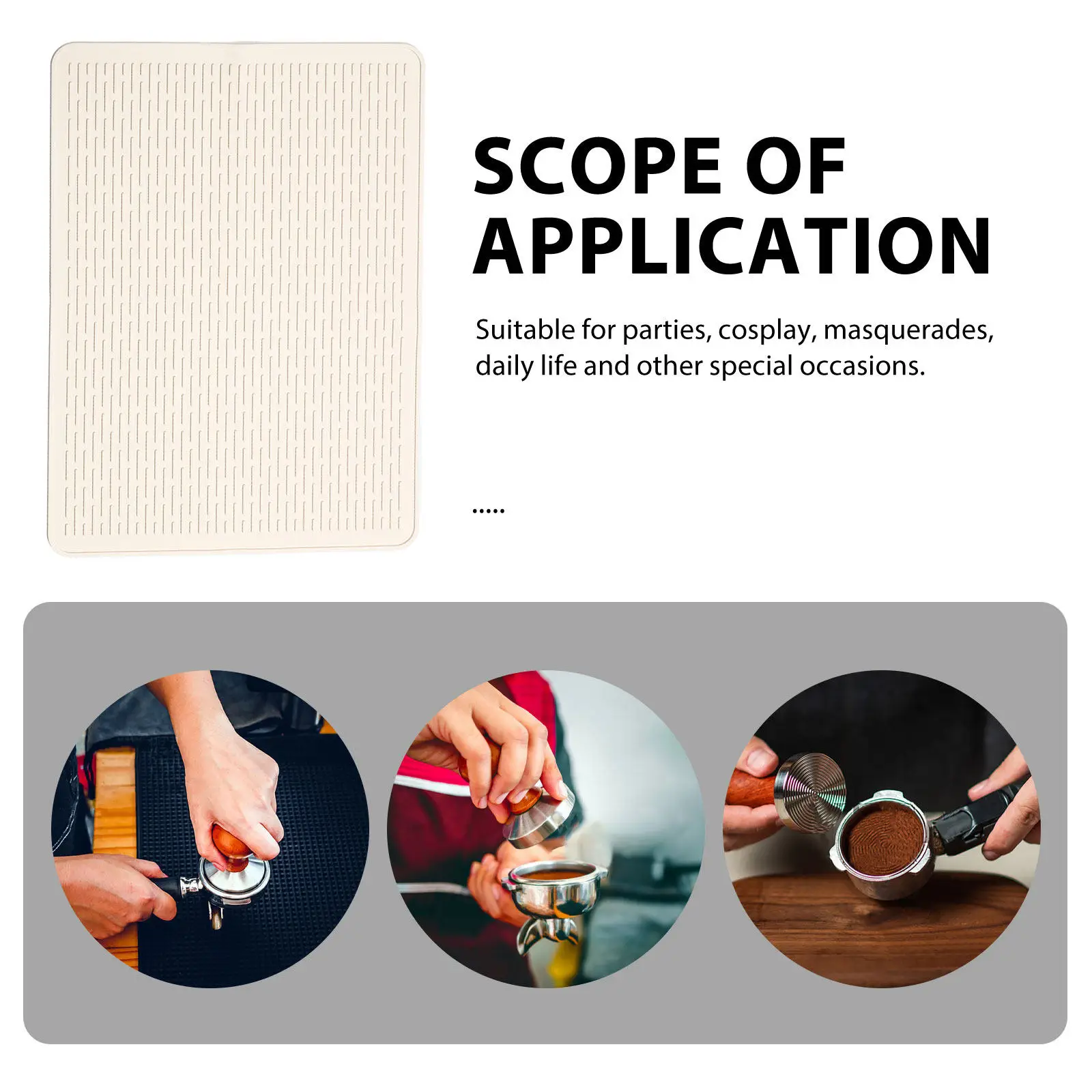 Alfombrilla de Silicona Resistente al Calor para Encimera de Cocina, Placa de Inducción, Vitrocerámica, Freidora de Aire, Cafetera Espresso, Protector para Ollas Calientes