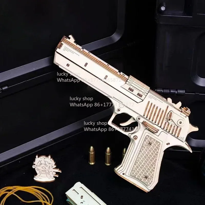 

Механический конструктор-пистолет, деревянный набор для сборки, подарок