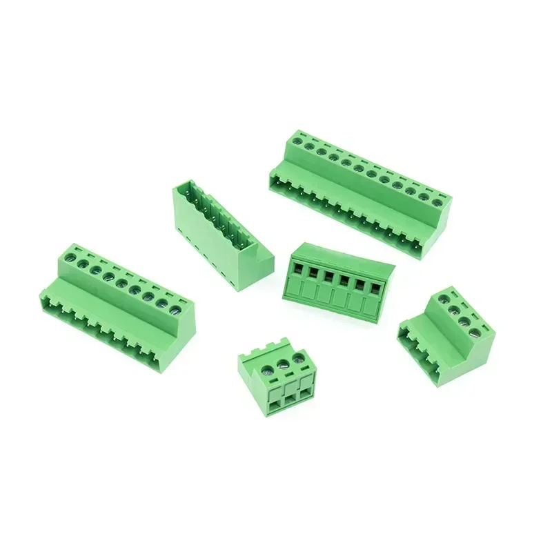 50 pçs/lote 8P-2EDGRK-5.08mm Espaçamento Plug-in Bloco Terminal Masculino e Feminino Par Plug Set 15EDGRK-5.08MM