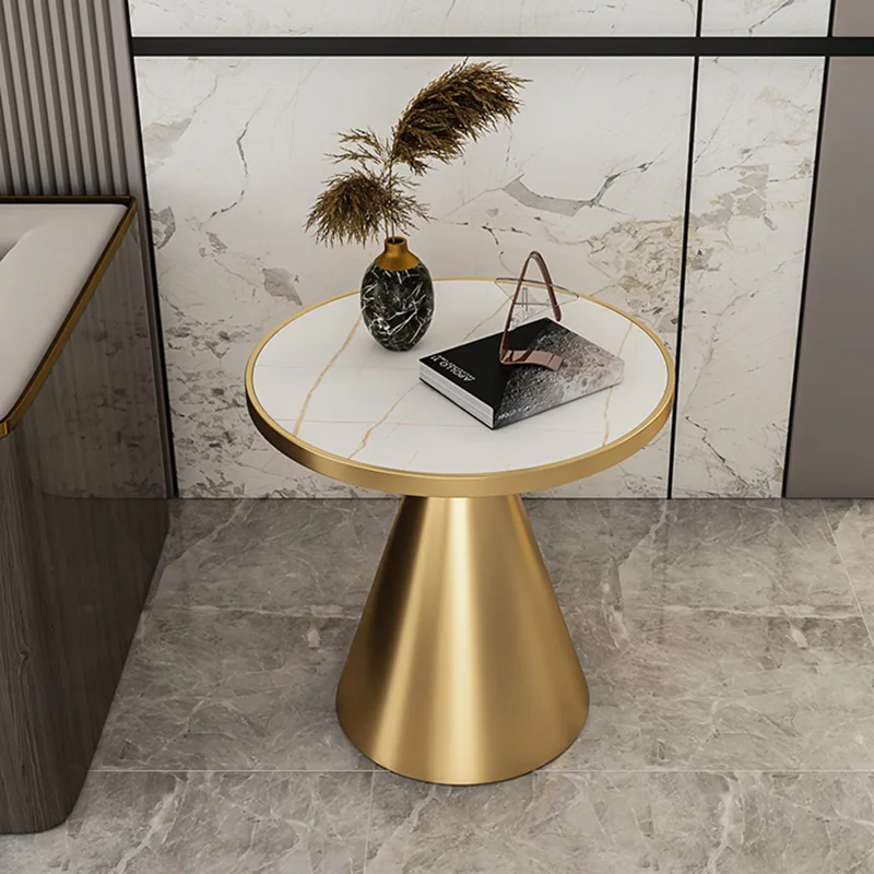 Luxury Modern Coffee Table Metal Round Small Nordic Minimalist Tea Side Table Space Savin Center Couchtisch Patio Furniture image 3