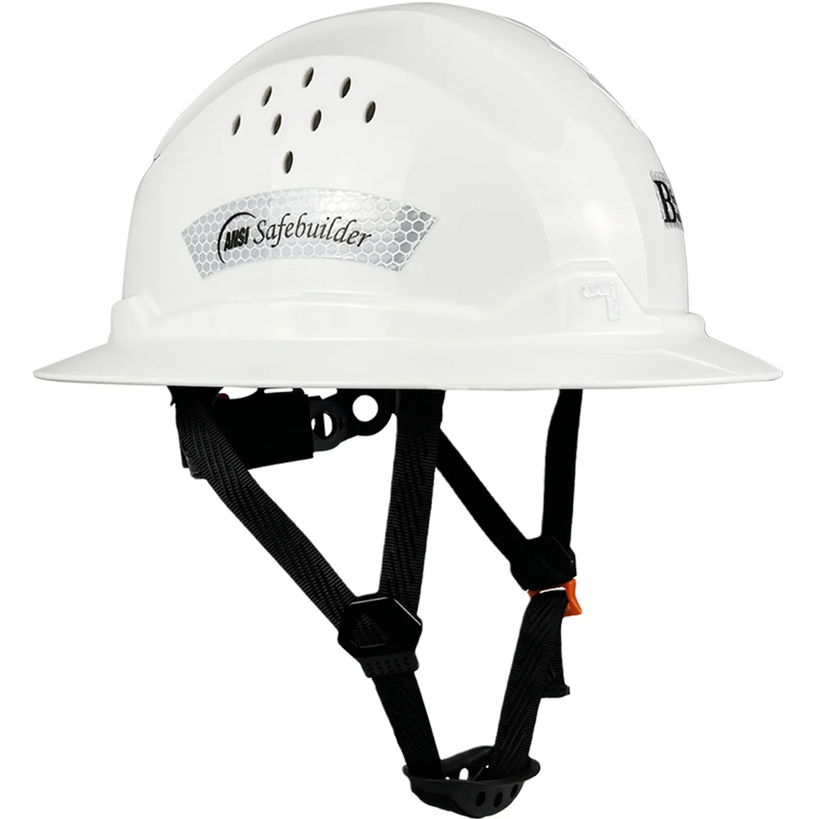 Novo capacete de segurança completo para engenheiro, design de carbono, capacete de segurança reflexivo ansi z89.1, tampas de trabalho ventiladas, industrial e construção