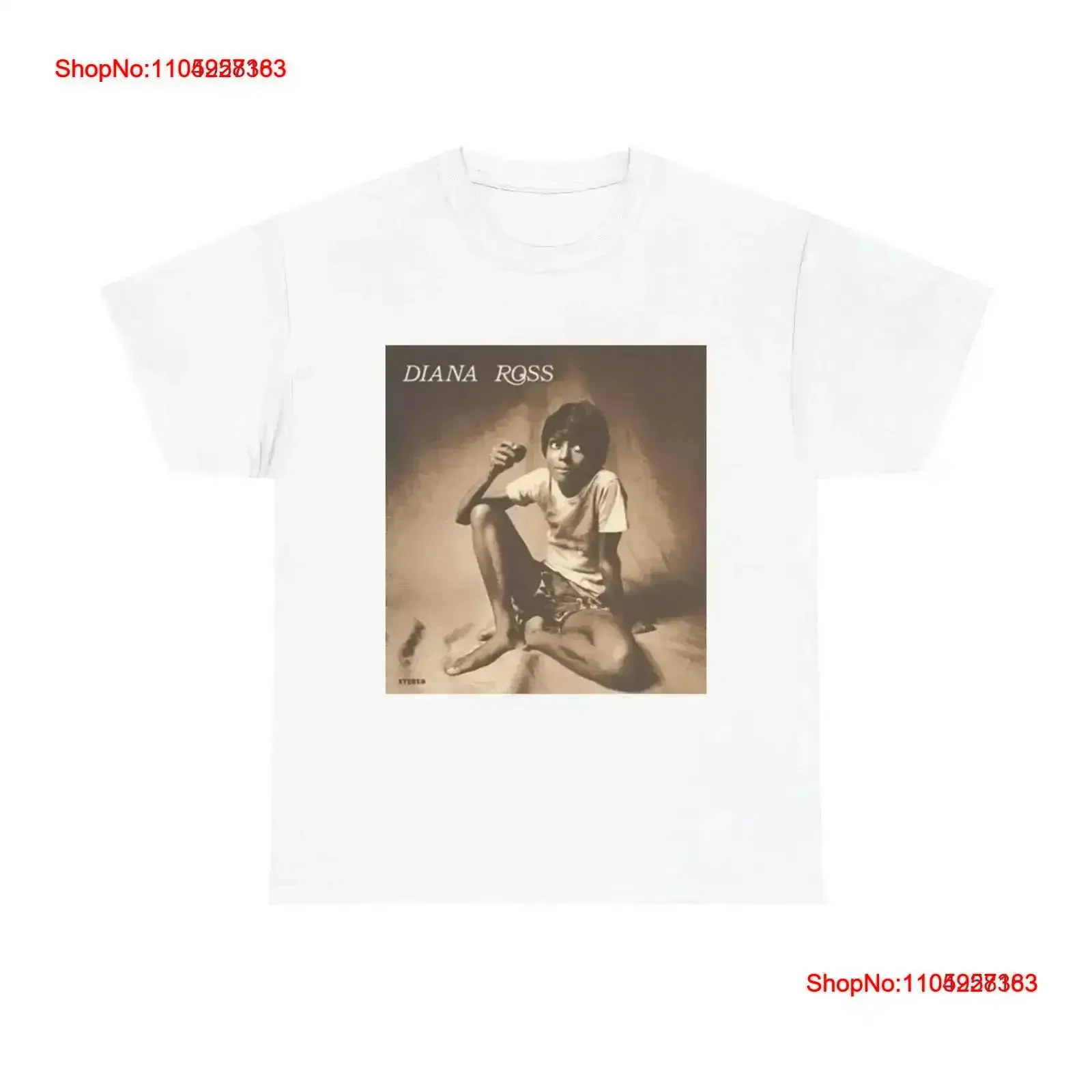 Diana Ross camiseta Retro álbum arte reina cartel algodón pesado 89 vintage lavado ropa de diseñador Casual suave moda ligeramente