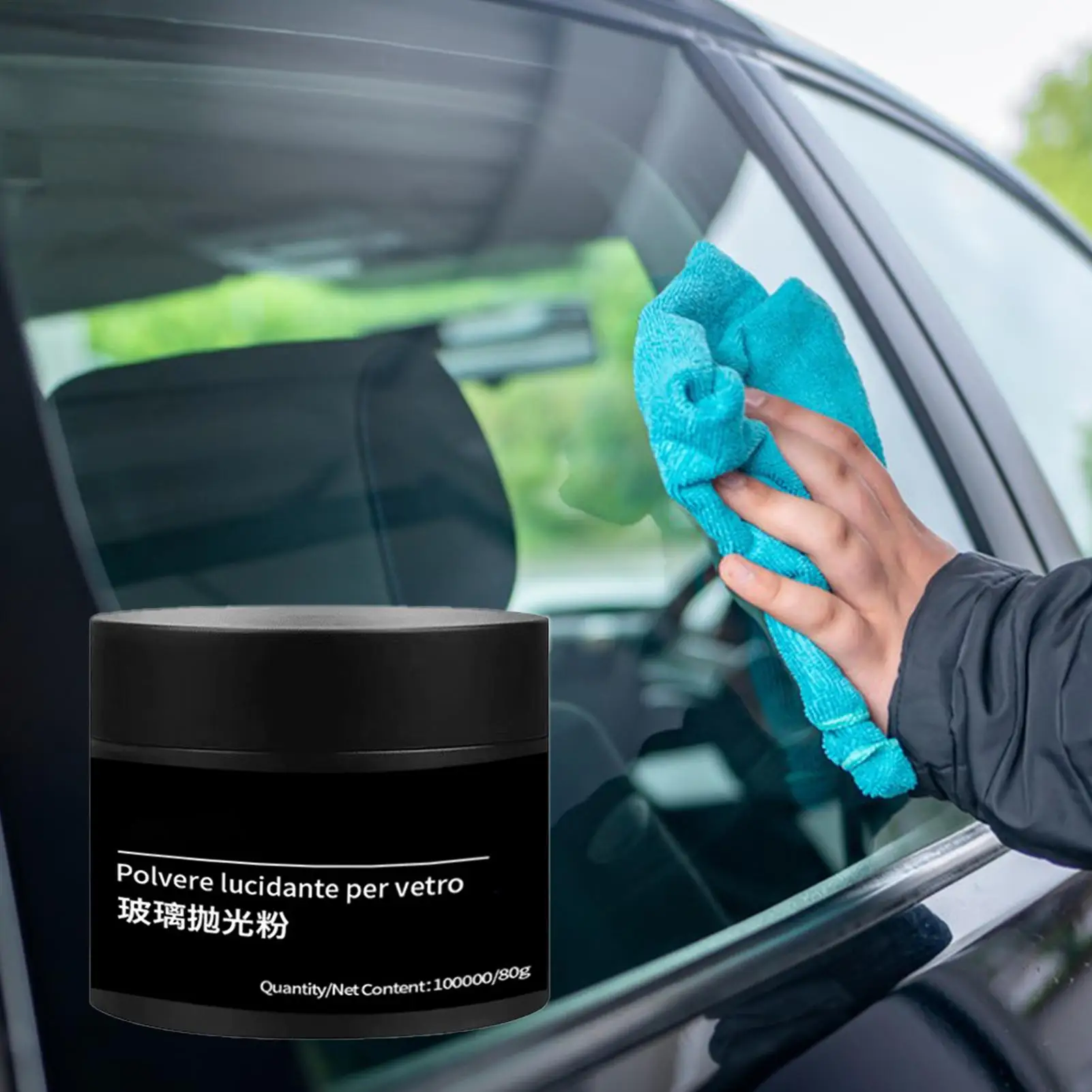 80g Glass Polishing Powder Car Window Polishing Mirrors Powder Glass Oil Film Remove Repair Tool for Auto Care Accessories