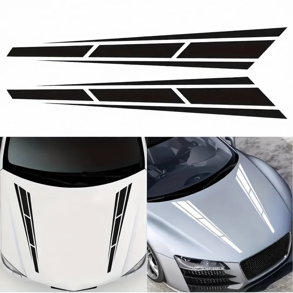 Personalized Car Hood Vinyl Sticker Decal Aesthetic Graphic Styling Wrap Engine Cover Auto Exterior Modified Tuning Parts