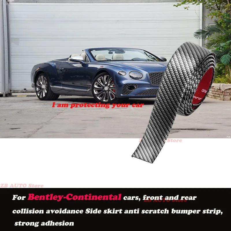 

Strong adhesive bumper strip, front and rear lip side skirts, collision and scratch resistant, suitable For Bentley-Continental