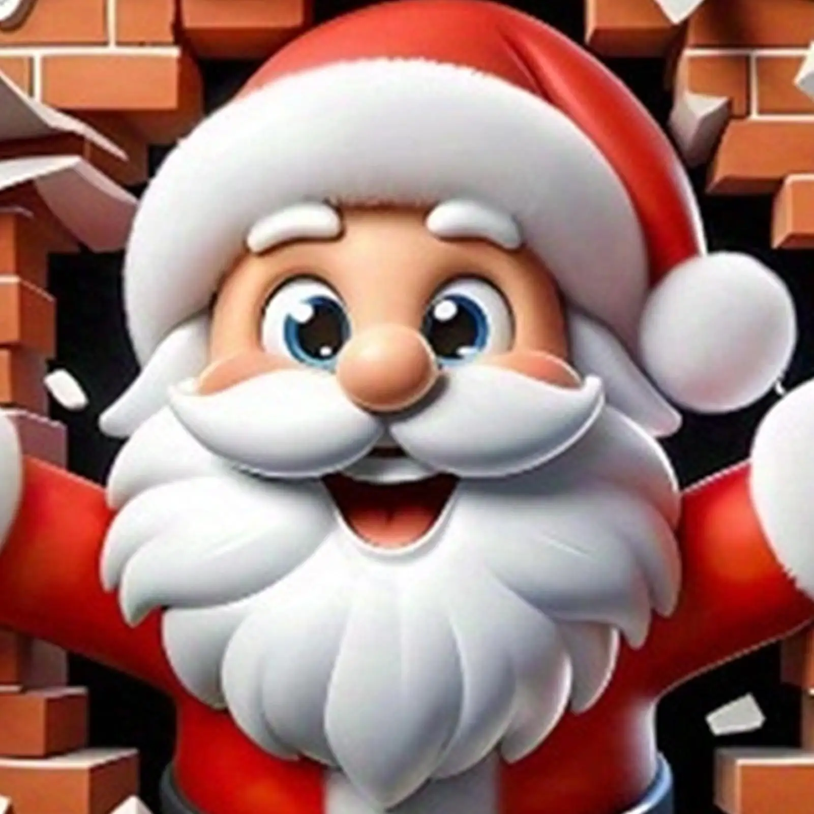 Santa Claus Break the Wall Sticker Decals Removable Christmas Sticker Festival Home Decor 2025 Xmas Navidad 2026 New Year