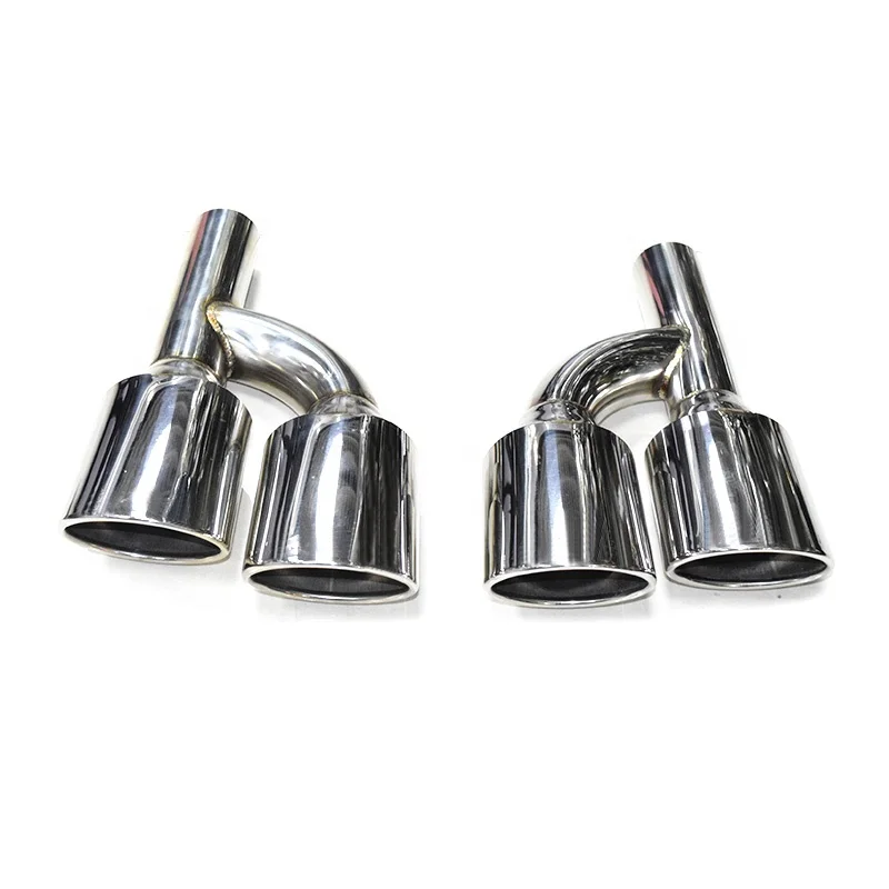 SYPES R Type Oval Stainless Steel Exhaust Muffler Tip for 09-13 W204 c180 c200 c260 W221 c300 w221 s320 s350 C63 S63 Body Kit