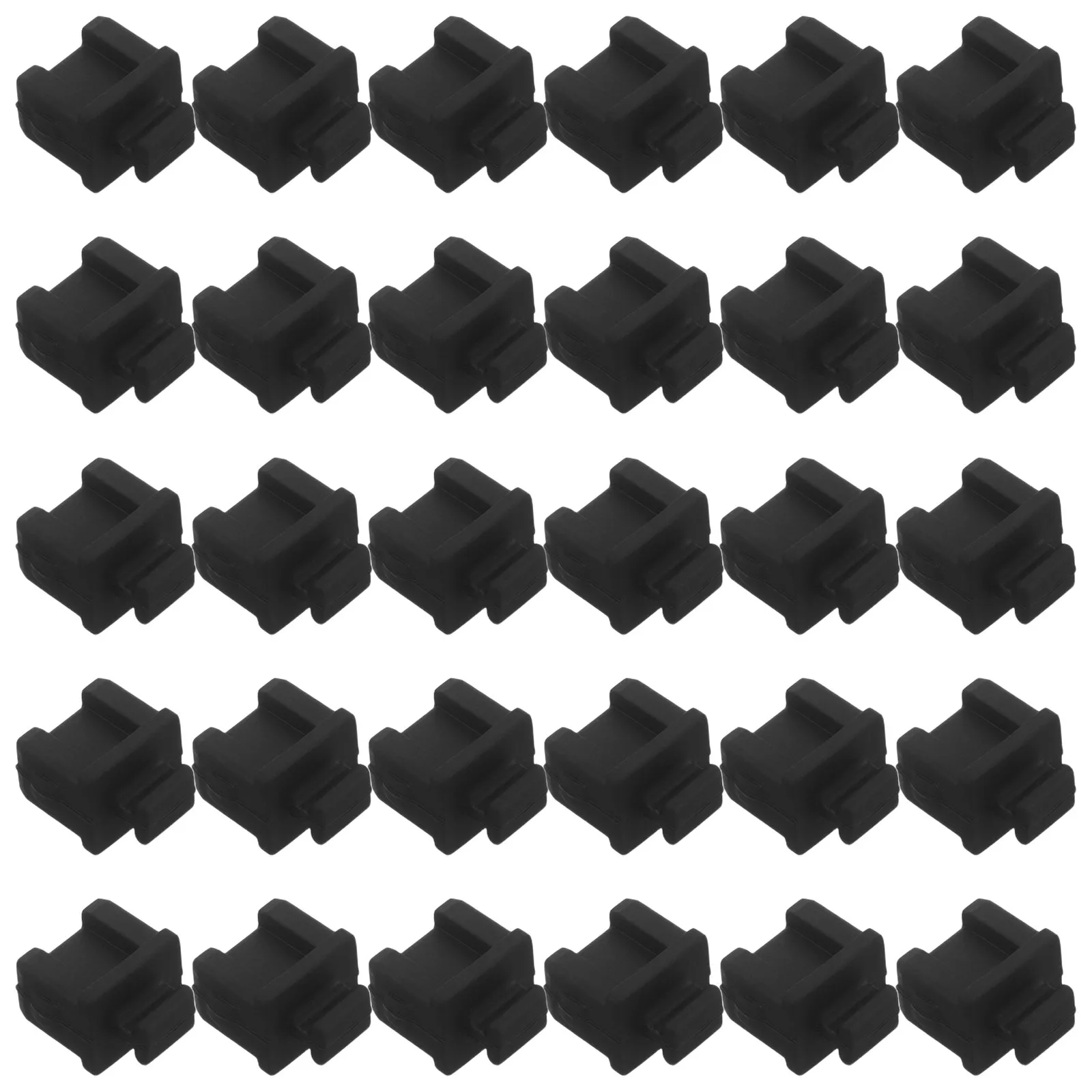30Pcs Silicone Sfp Port Dust Cover Fiber Optic Module Protector Dustproof Plug Network Router Transceiver Cap Port Dust Cap