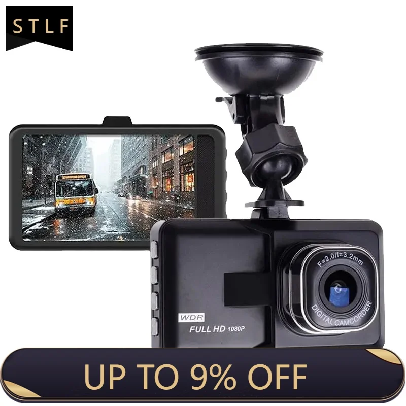 

1080P 2 Channel Dash 3.0 Inch Screen Parking Loop Recording Vehicle Coverage Car DVR