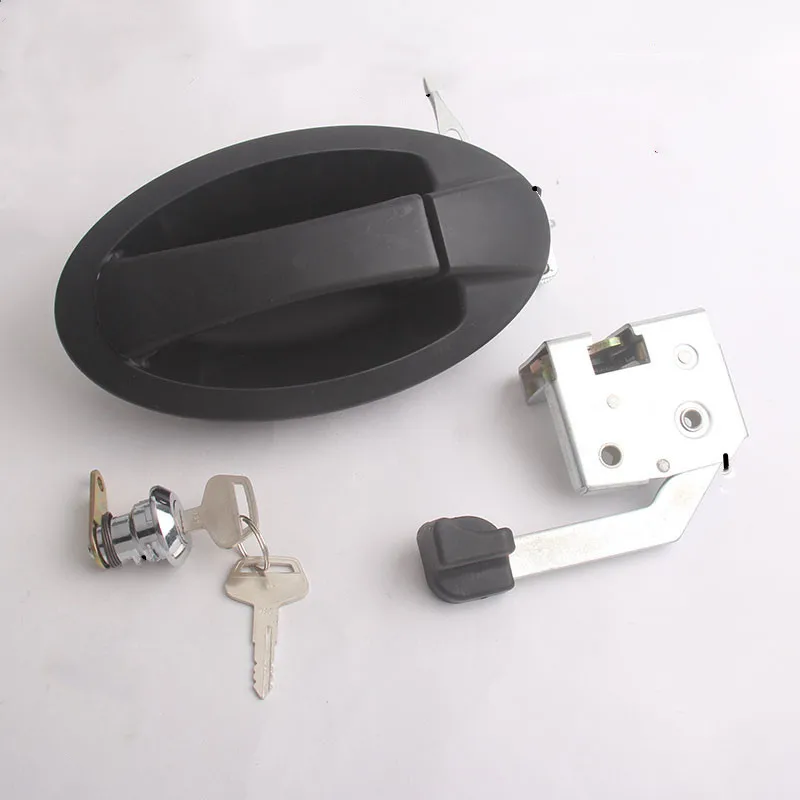 

Excavator parts door lock assembly KOMATSU Komatsu 56-7 60-8 70-8 cab door lock assembly lock block lock cylinder outside handle