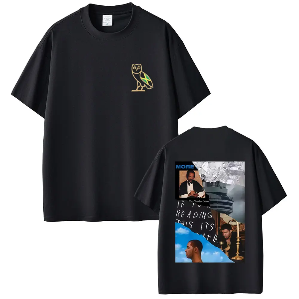 

Rapper Drake Album Cover Graphic Print T-shirt Men Women Hip Hop Fashion Pop Music T Shirts Men's Casual Cotton Vintage T-shirts