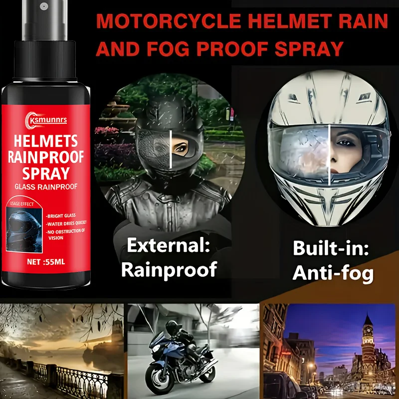 

Anti-fog and waterproof lens spray | Ensures a long-lasting clear view on all glass and plastic surfaces, using a water-based, n