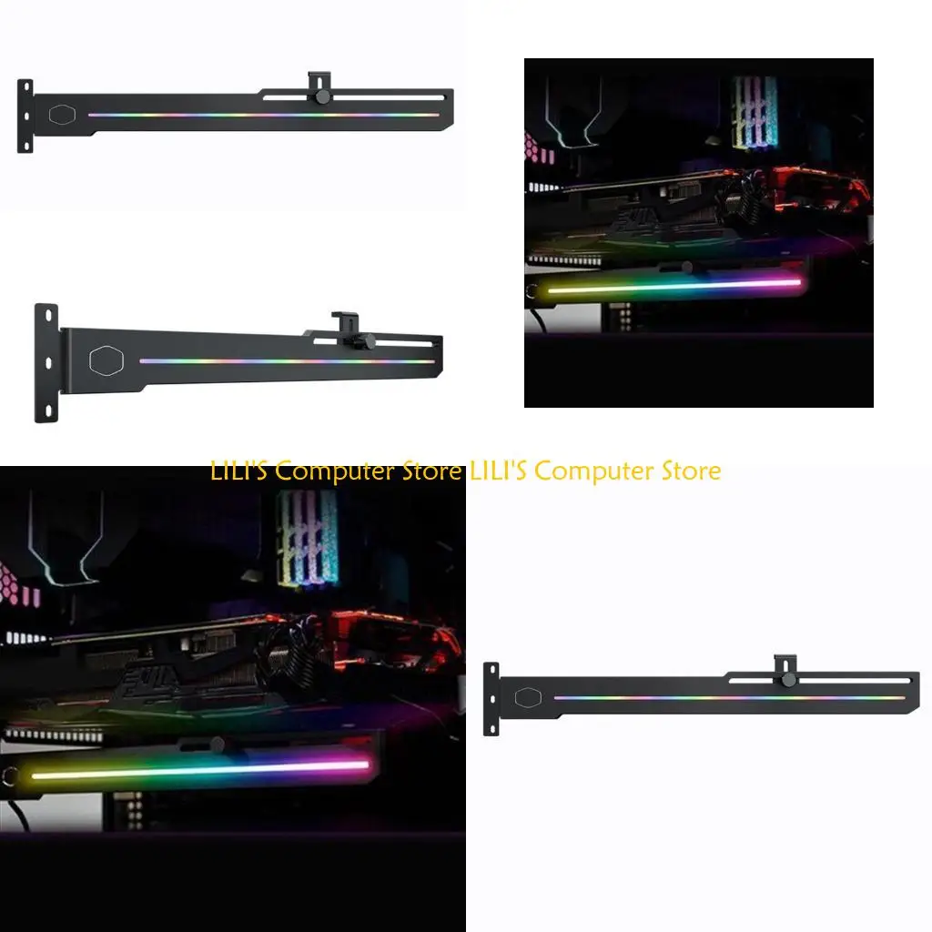 

A52B ELV8 LED GPU Holder ARGB Vertical Graphics Card Support Frame