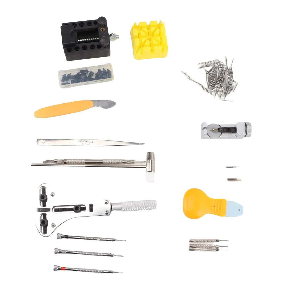 Plastic Watch Repair Kit Black storage bag 20.5*10cm Watch Battery Replacement Tool Watch Back Case Opener Kit