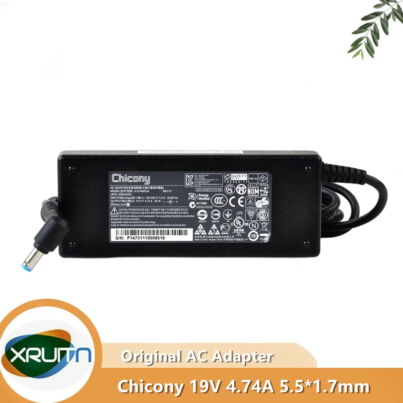 

Genuine For Acer Laptop AC Adapter Charger 90W 19V 4.74A Chicony A10-090P3A 1.7mm/5.5mm tip PA-1900-32 A10-090P3A ADP-90CD DB