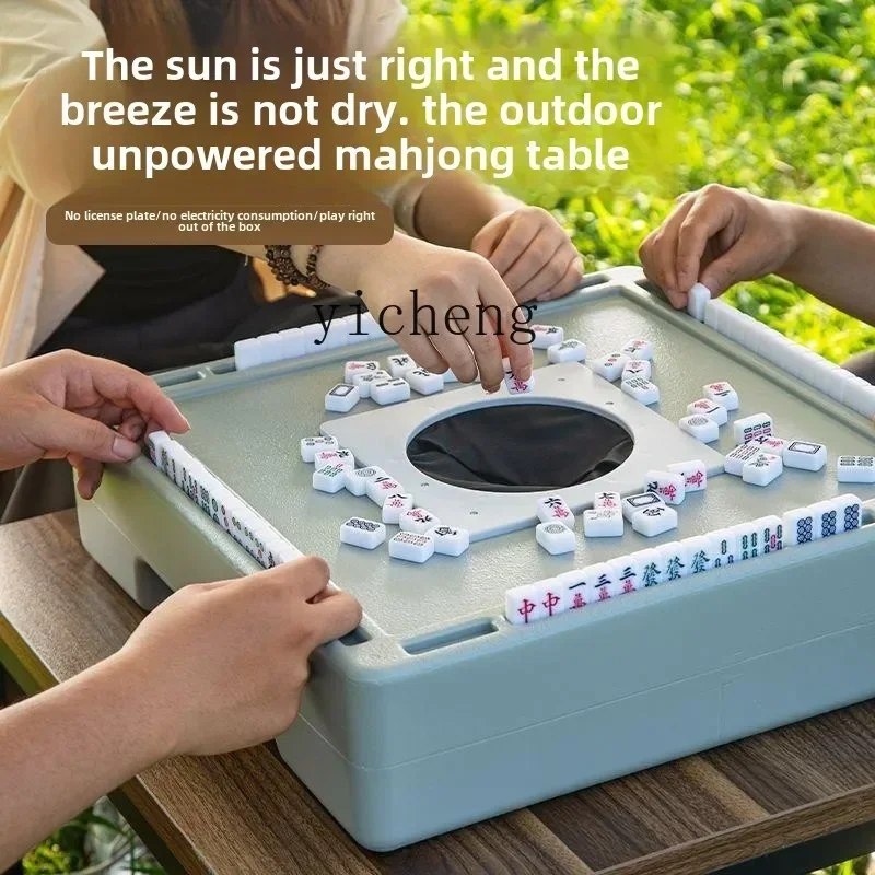 Mahjong Portable Outdoor Folding Camping Simple Portable  Table Travel No Code Card No Electricity Lightweight Portable