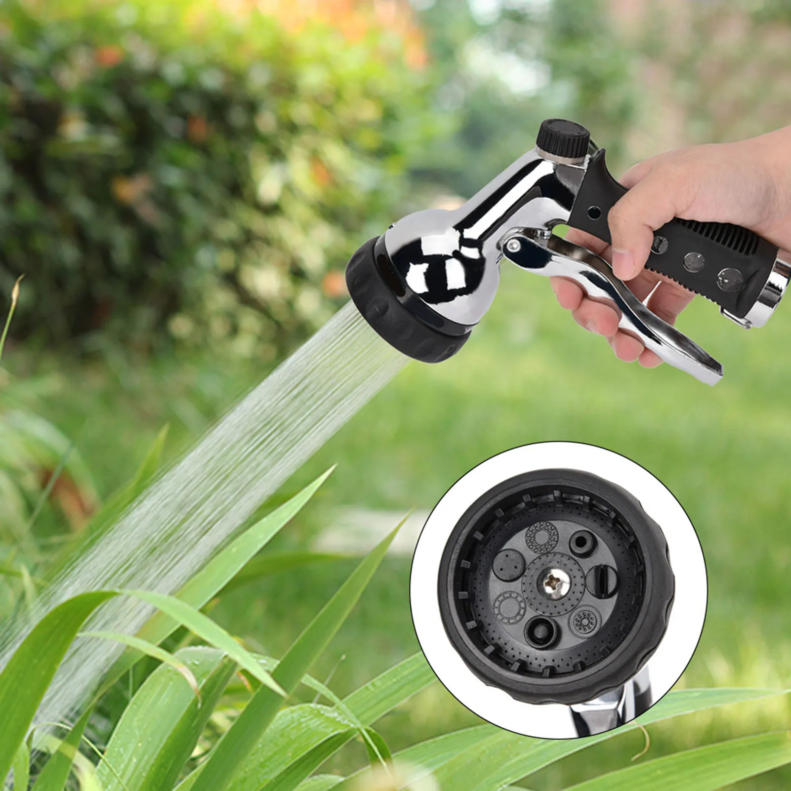 Multifunction Water Gun Hose Nozzle High Pressure Garden Yard Sprayer Car Washing Tool