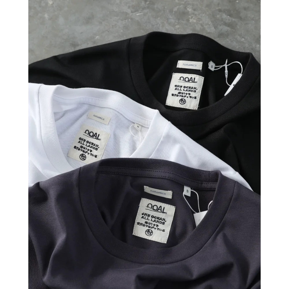 nanamica OOAL Graphic L/S Tee 26SS Cotton Long Sleeve T Shirt Loose Fit Printed Top Men Women Casual Outdoor Daily Crew Neck Tee