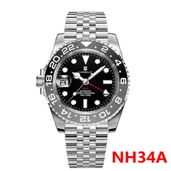 Luxury Corgeut NH34 Mechanical Wristwatches Luminous GMT Watch NH34 Movement Sapphire Glass 10Bar Male Diver Clock Reloj Hombre