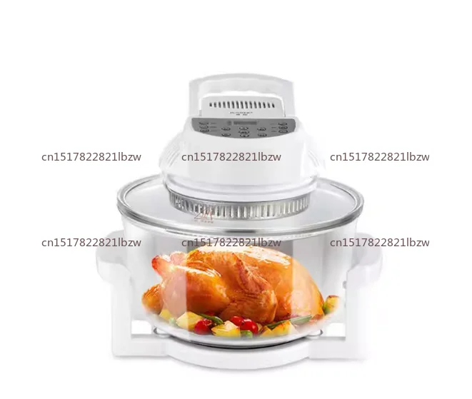 12L Latest Popular Digital Halogen Convection Oven/Flavor Wave Oven Turbo with Glass Bowl Transparent Air Fryer 220-240V