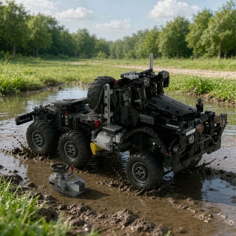 Конструктор MOC-28344 Классический Вездеход 6x6, 1993 детали, подарок для взрослых, на день рождения, Рождество, модель-игрушка