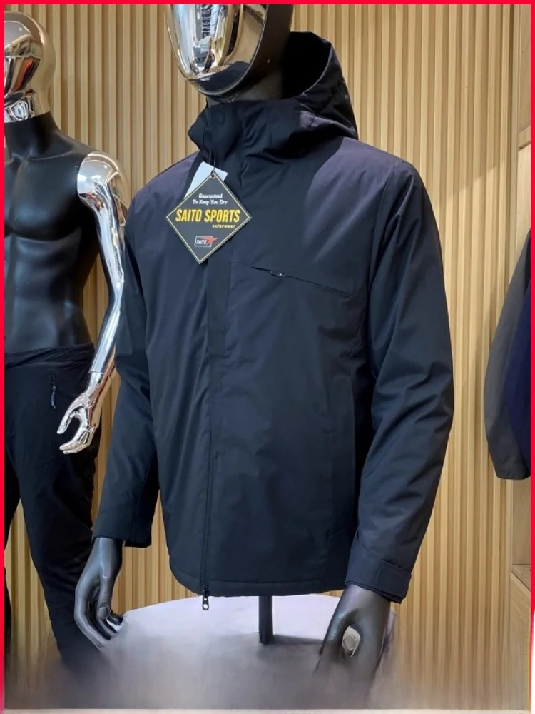 

High-End Outdoor Lightweight Water-Resistant Cotton Hooded 3D Tailored Men's Autumn Winter Versatile Jaet Polyester Fiber